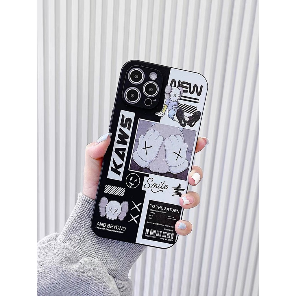 Ốp lưng iphone Kaws Nice cạnh vuông BVC 6/6plus/6s/6splus/7/7plus/8/8plus/x/xs/11/12 /pro/max/plus/promax [Casebasic]