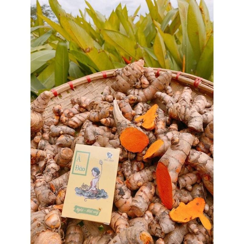Xà bông nghệ, mướp đắng, xà phòng thiên nhiên handmade giảm mụn lưng, mờ thâm, sáng da Ả Đào chính hiệu MỘC NHAN 100gr | BigBuy360 - bigbuy360.vn