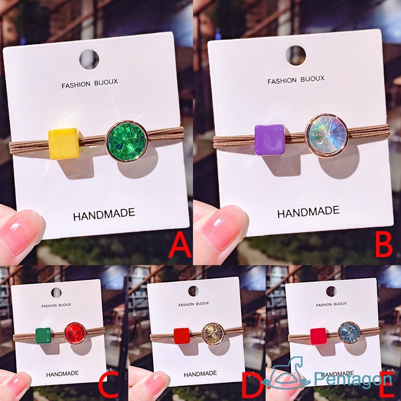 Dây Buộc Tóc Cao Su Đính Đá Thời Trang Đơn Giản