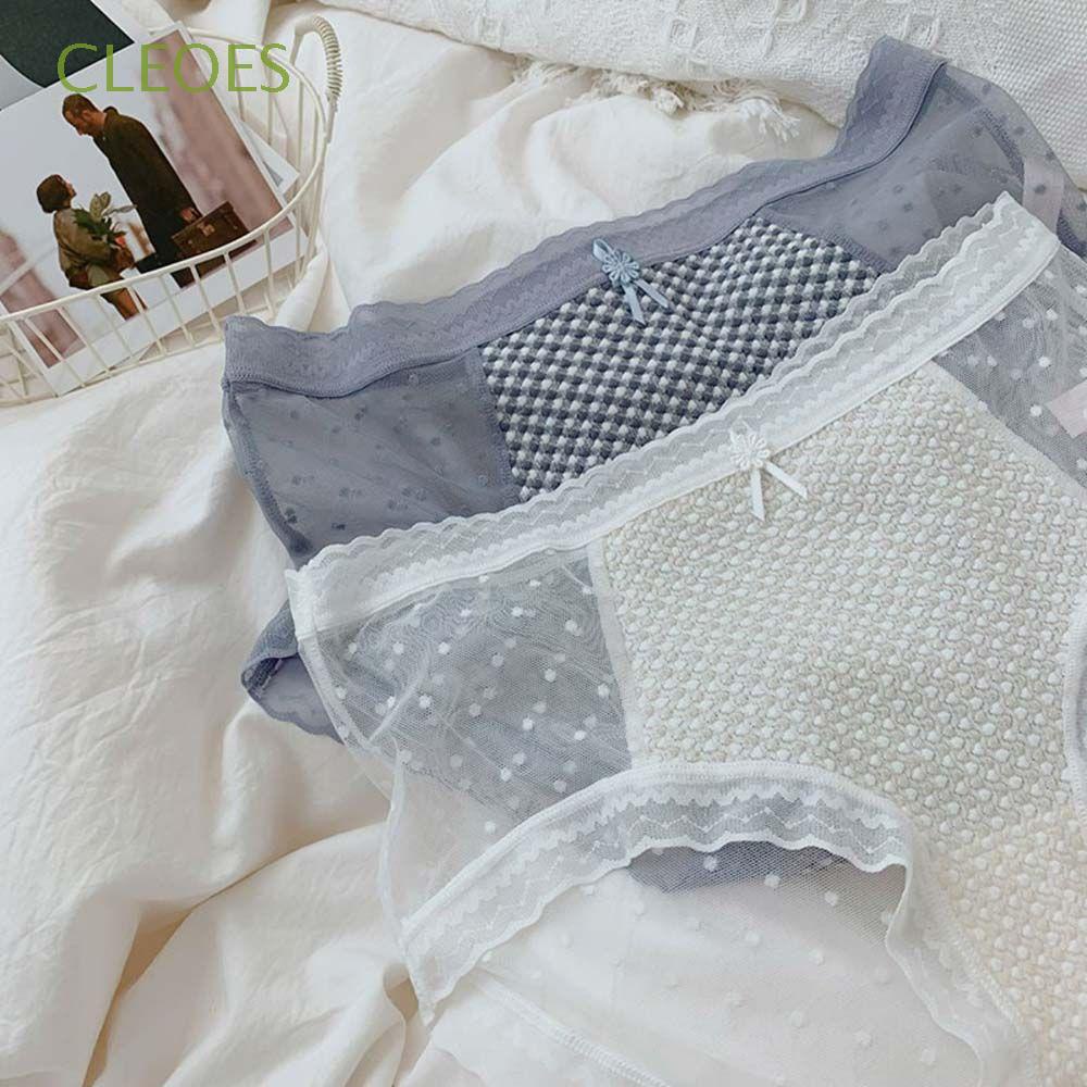 Quần Lót Lưới Co Giãn Thoáng Khí Họa Tiết Chấm Bi Nhiều Màu Sắc Phong Cách Hàn Quốc Gợi Cảm Cho Nữ