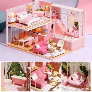 Mô hình nhà gỗ búp bê dollhouse diy - l030 my little warm moment