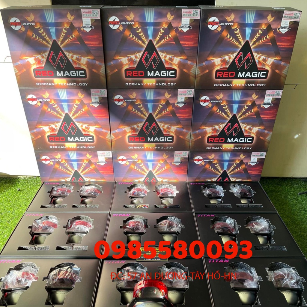 Bi cầu Titan Red Magic thương hiệu GTR chính hãng, ánh sáng cực đỉnh, bảo hành 12 tháng