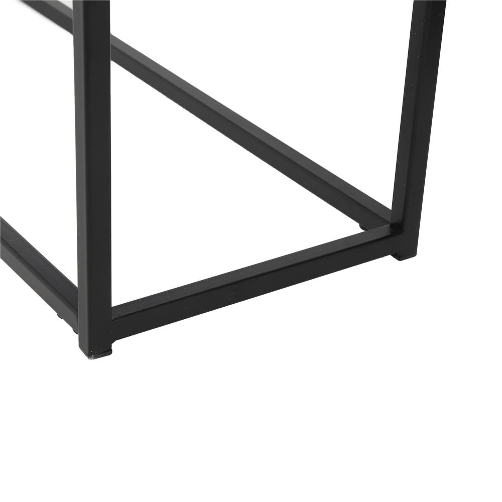 HomeBase FURDINI Bộ kệ bằng thép kết hợp ván MDF Thái Lan W100xH80xD25 màu đá cẩm thạch trắng