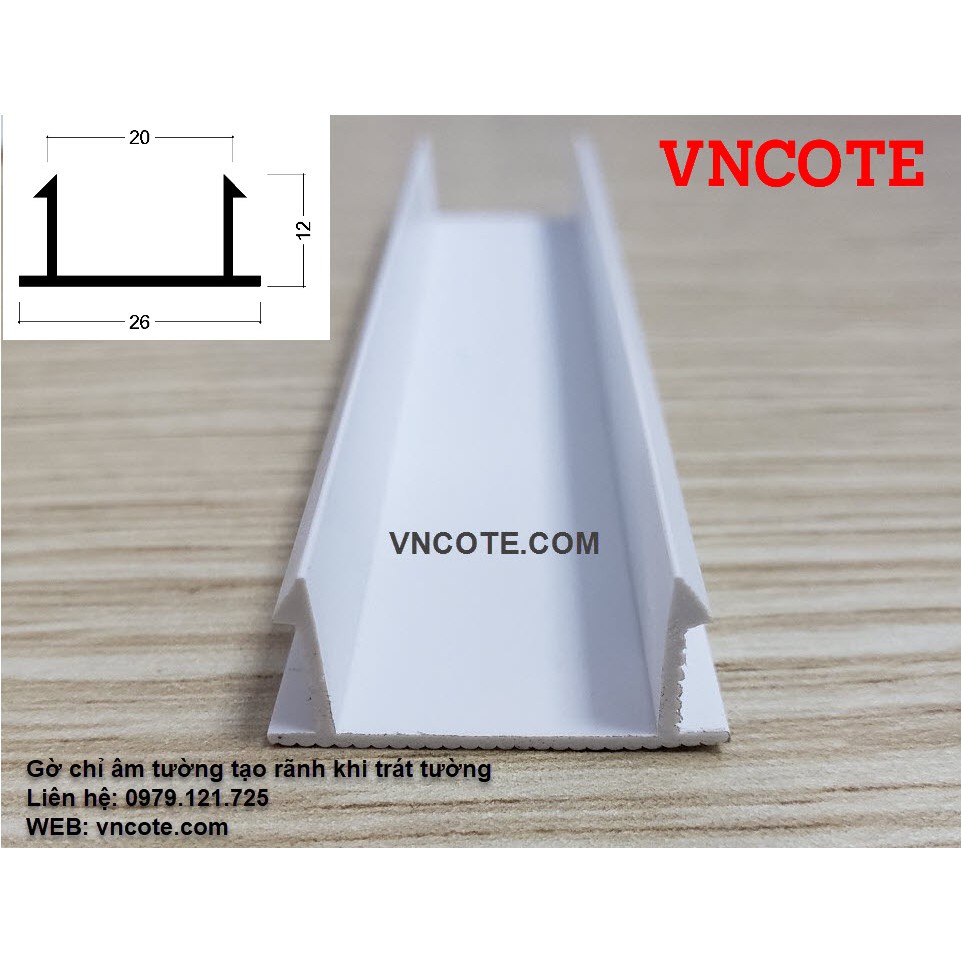 Nẹp nhựa chỉ âm tường, tạo khe roin nội và ngoại thất,thi công nhanh chóng, thẩm mỹ GL-20