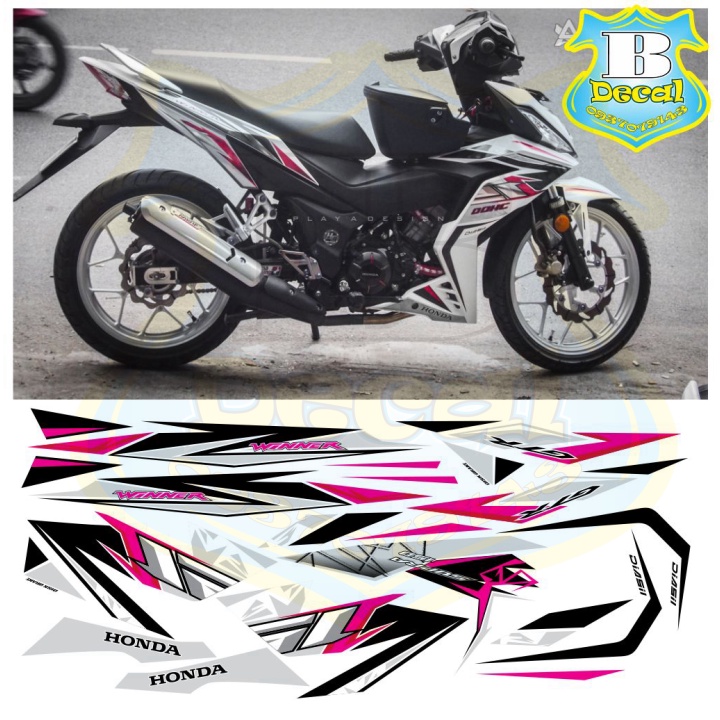 ( Quí khách vui lòng mang ra tiệm cho thợ dán ) Tem winner v1 trắng mới