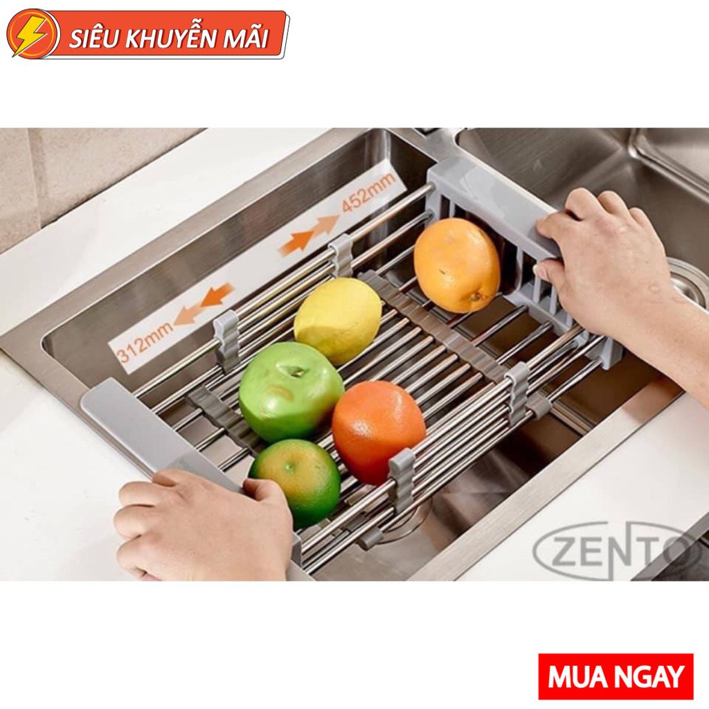 Giá inox Để Chậu Rửa bát - RỔ ĐA NĂNG CAO CẤP [SẴN HÀNG]
