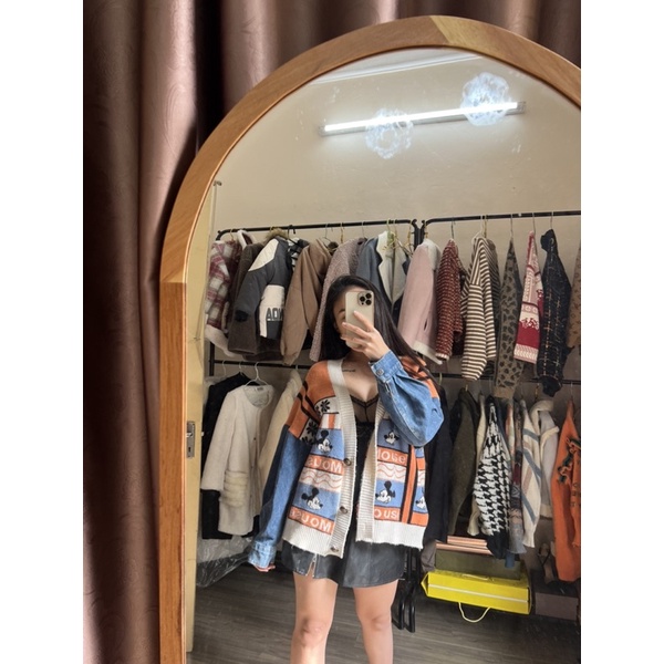 Áo len cardigan micky