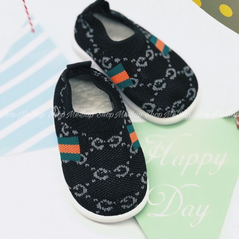 Giày bún cổ chun đế caosu mềm nhẹ cho bé trai bé gái