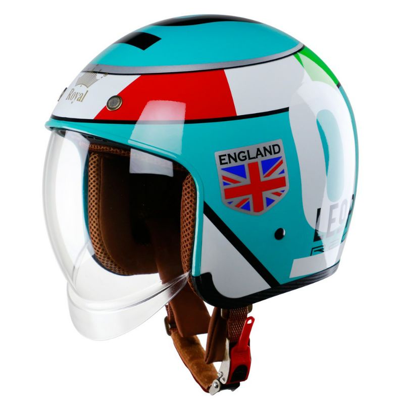 Mũ BH Royal M139 kính âm màu xang