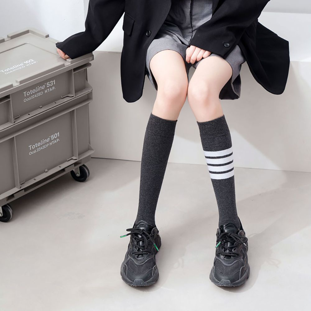 Đôi vớ dài qua gối co giãn họa tiết kẻ sọc dễ thương gợi cảm cho nữ