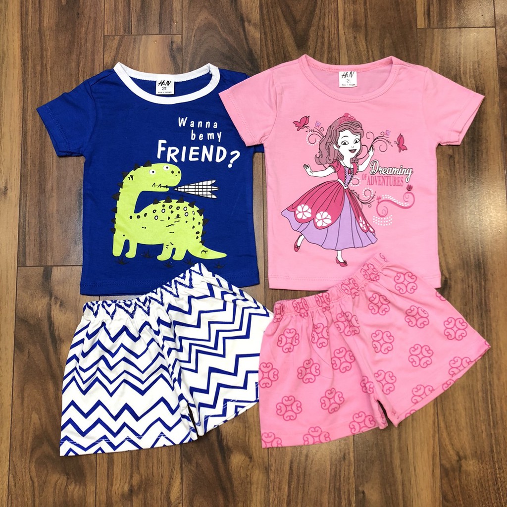 BỘ BÉ GÁI COTTON (2-8T) CỰC KUTE