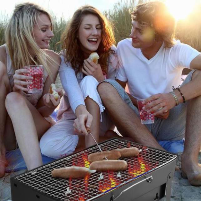 [FREE SHIP] Bếp Nướng Than Hoa  Bếp Nướng Than Hoa Hình Chữ Nhật Barbecue