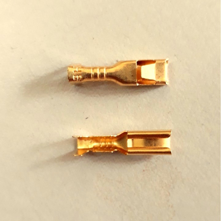 10 bộ giắc nhựa 2 chân kèm đầu cos 2.8