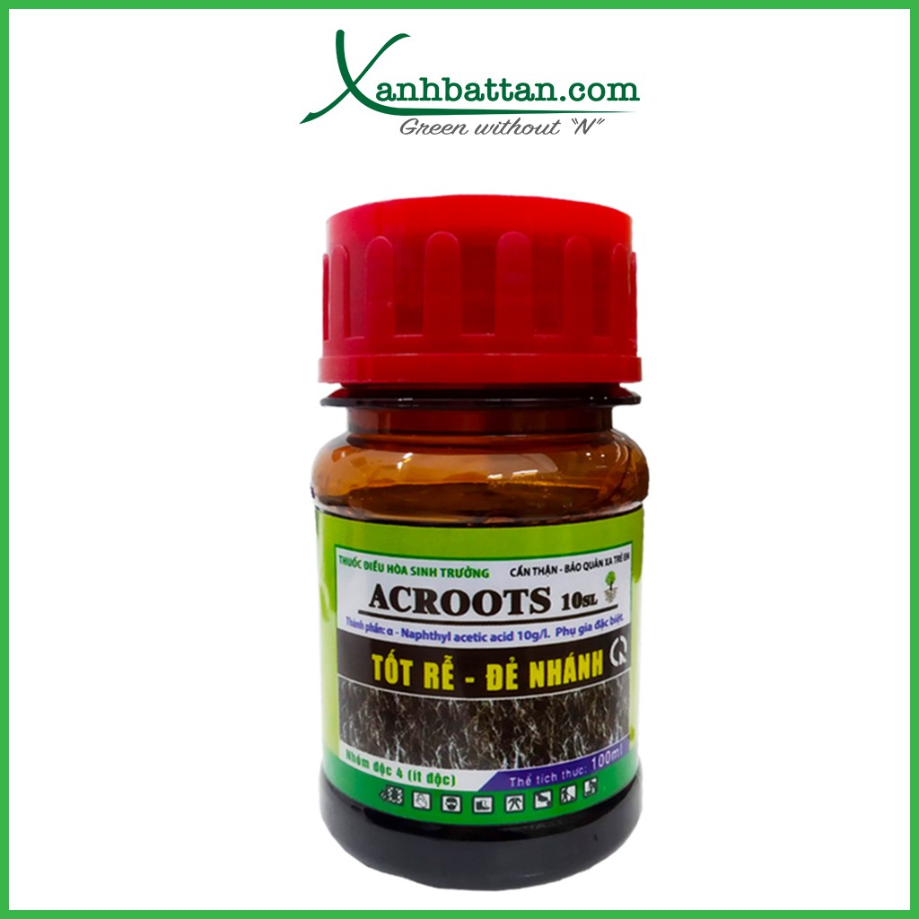 Acroot Kích Rễ Lan - Hoa Hồng - Hoa Kiểng Cực Mạnh, Phục Hồi Rễ, Nuôi Dưỡng Rễ Tơ Chai 100 ml