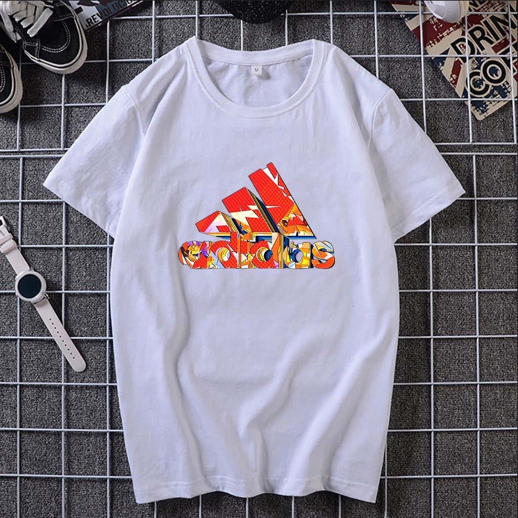 Áo thun cotton AD co giãn, thoáng mát, Áo thun unisex in decal cao cấp