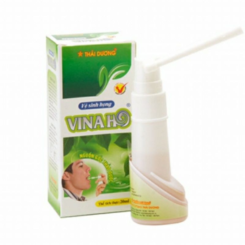 Xịt Họng Thảo Dược VINAHO Thái Dương⚡Cam Kết Chính Hãng⚡20ml