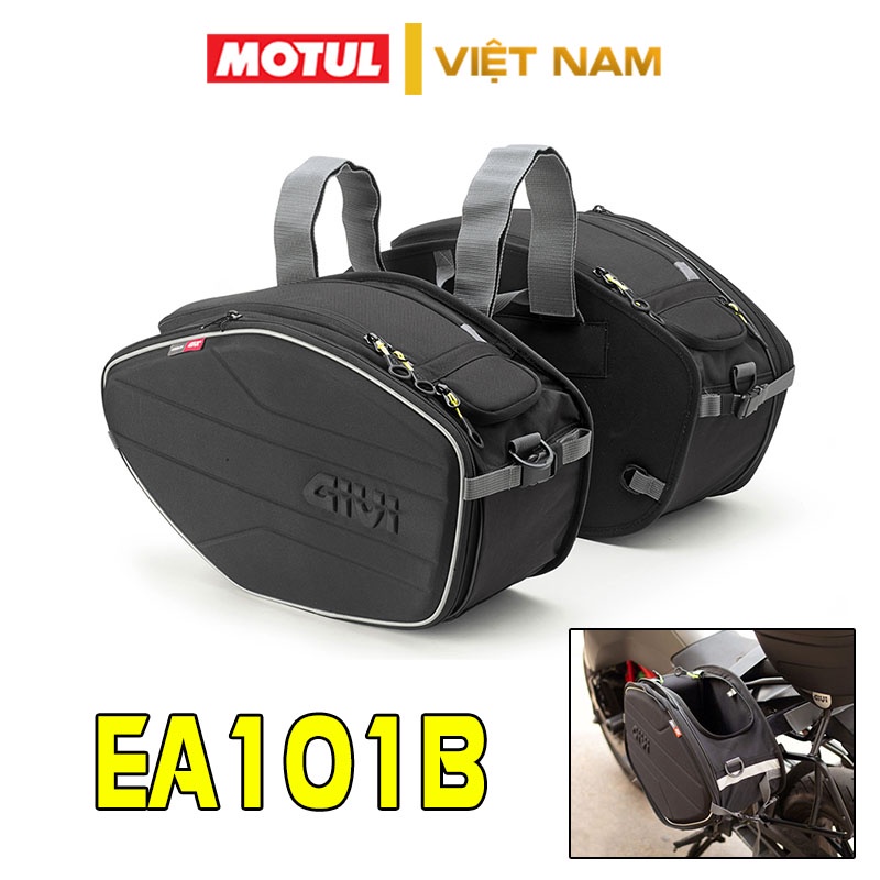 Túi hông Givi EA101B, túi đeo vai chính hãng đa năng chống nước, cặp túi hông xe máy vải polyester cao cấp (gắn 2 bên)