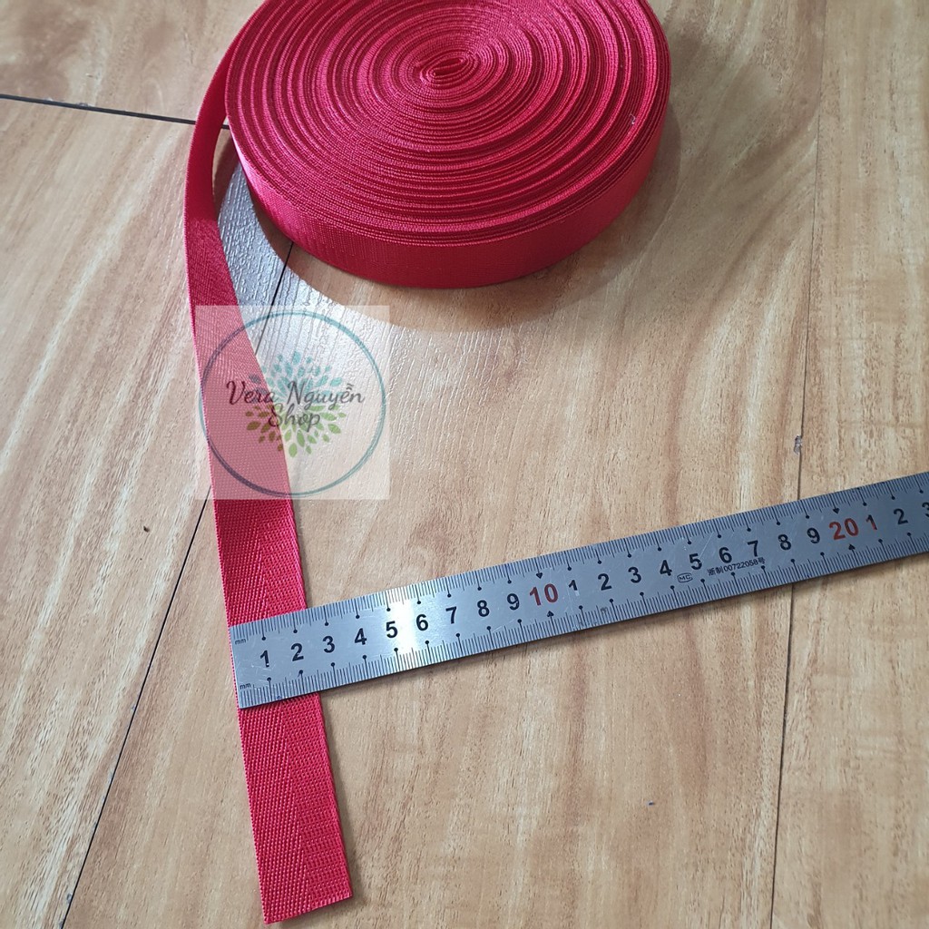 Dây quai may túi bản 2,5cm - cuộn 3m