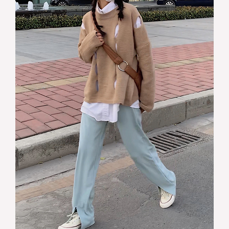 Quần Nữ Dài Lưng Cao Xẻ Ống Thời Trang Hàn Quốc 2 Màu Lựa Chọn | BigBuy360 - bigbuy360.vn