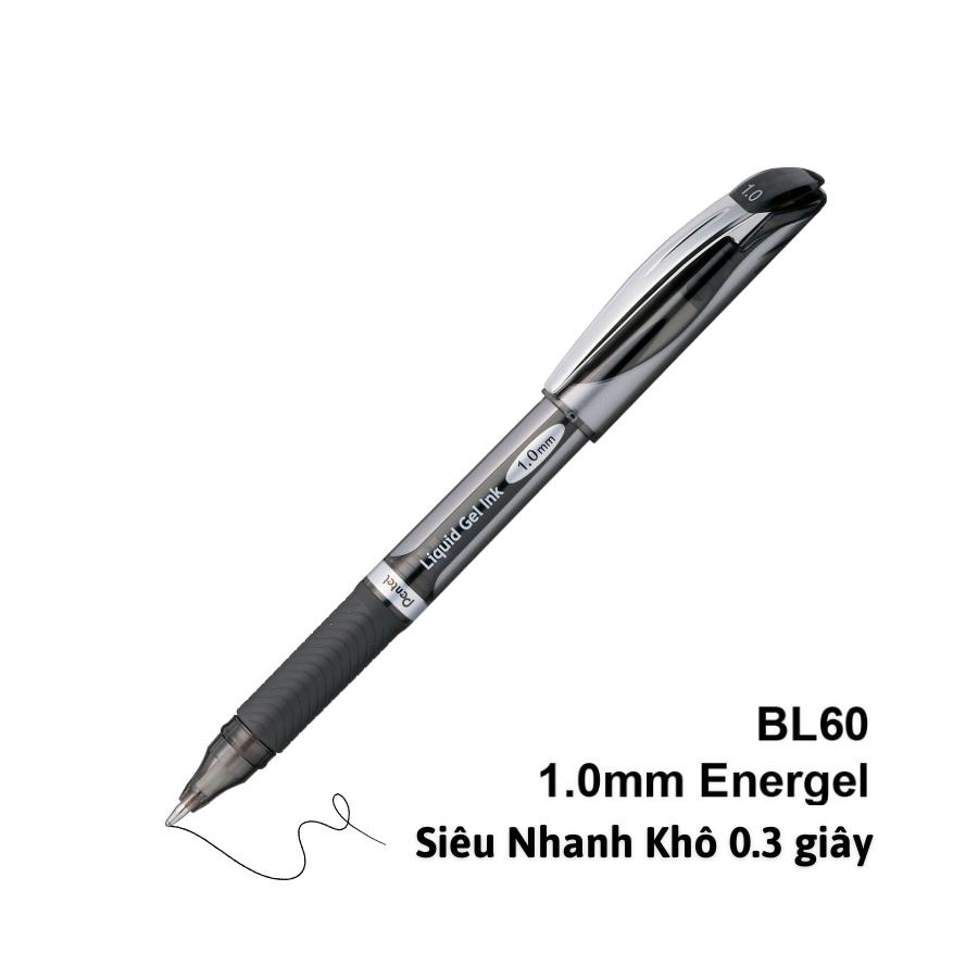 Bút Ký Nhật Bản Pentel BL60 | Bút Ký Mực Gel Cao Cấp Cho chữ ký hoàn hảo | Nét Mực 1.0mm