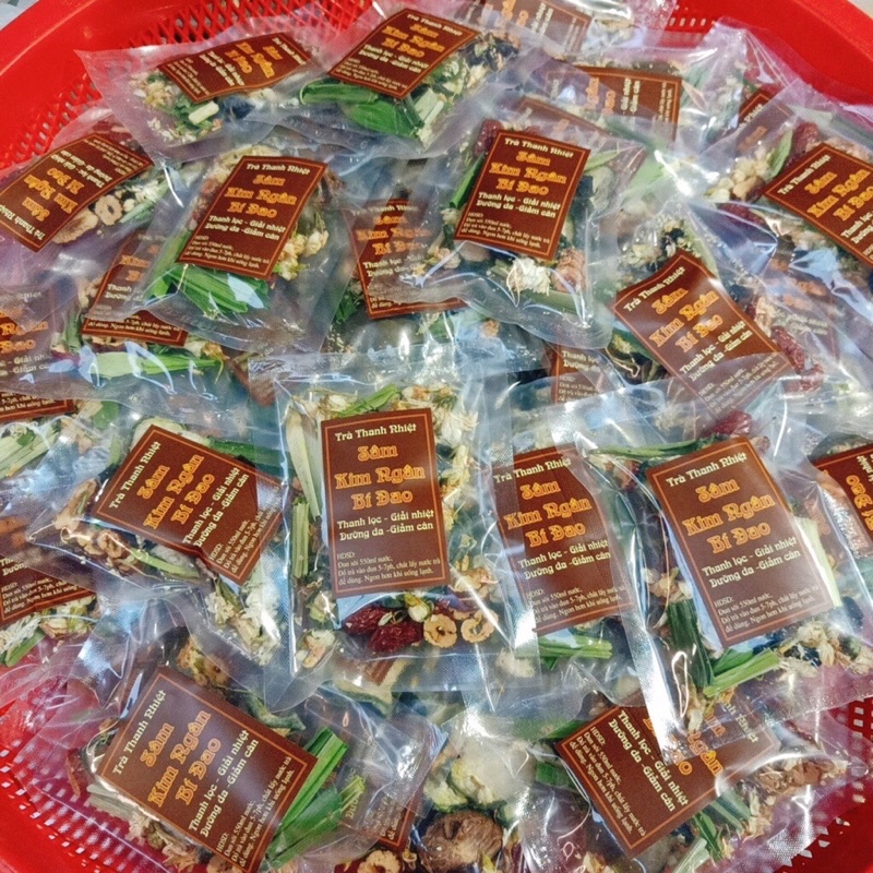 Set Trà Sâm Bí Đao 6 Vị - 9 Vị - Thanh Lọc Giải Nhiệt