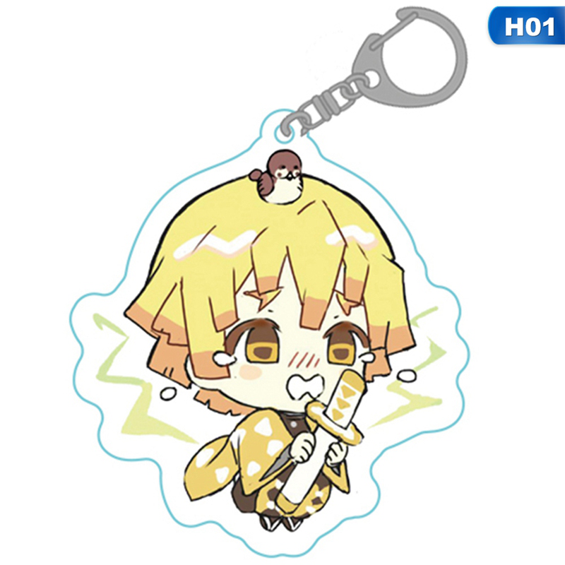Móc chìa khóa acrylic phong cách chủ đề Demon Slayer: Kimetsu no Yaiba