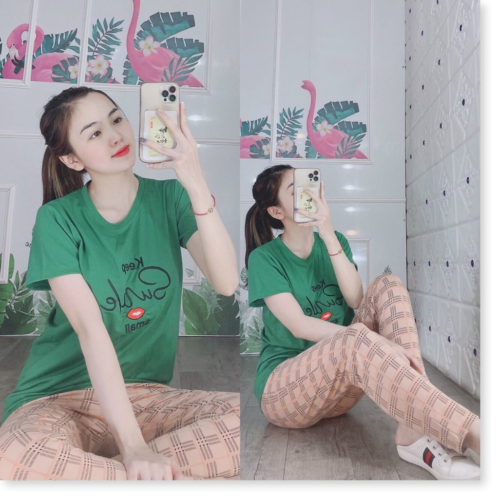 SET BỘ THUN NỮ QUẦN DÀI SIÊU XINH,HỌA TIẾT ÁO VÔ CÙNG XINH XẮN THỜI TRANG MỚI KME