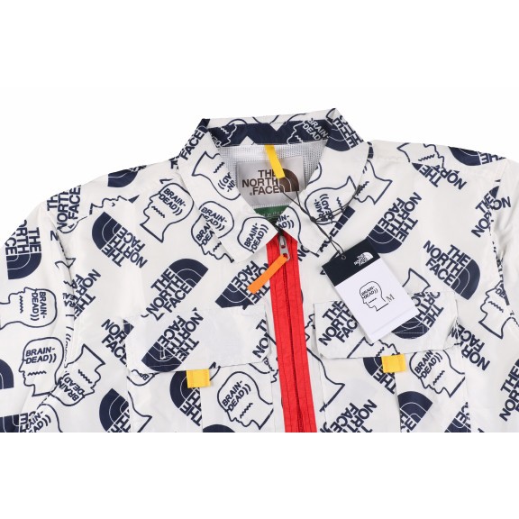 Áo sơ mi Th3 North Fac3 x Br@in De@d boxy moutain shirt ss21