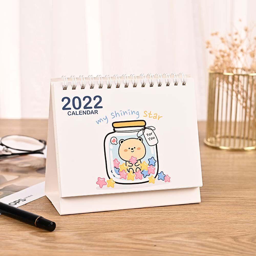 Lịch 2022 Để Bàn mini Hình Thỏ / Chó Xinh Xắn