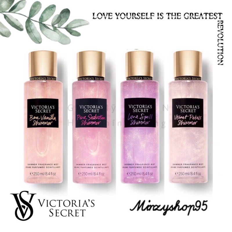 Xịt Thơm Nước Hoa Toàn Thân Victoria’s Secret Bare Vanilla Shimmer Fragrance Mist