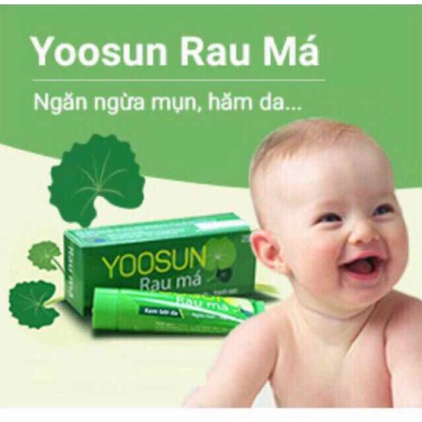 YOOSUN Rau má 25g (Kem ngừa mụn,rôm sẩy,hăm tả,mát da)