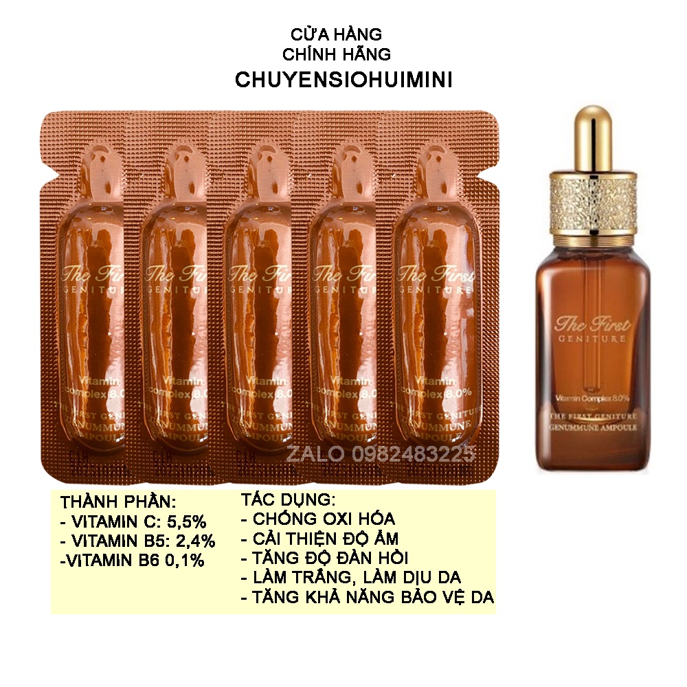 [Hot]  Gói sample Vitamin C Ohui The First Vitamin Complex 8.0% chống lão hóa, làm trắng da và duy trì độ ẩm