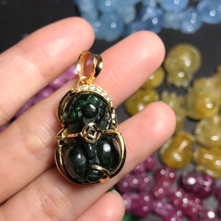 Tỳ hưu đá sơn thuỷ mặt dây