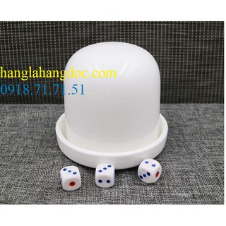 Bộ lắc 5 viên xí ngầu bằng sứ cao cấp