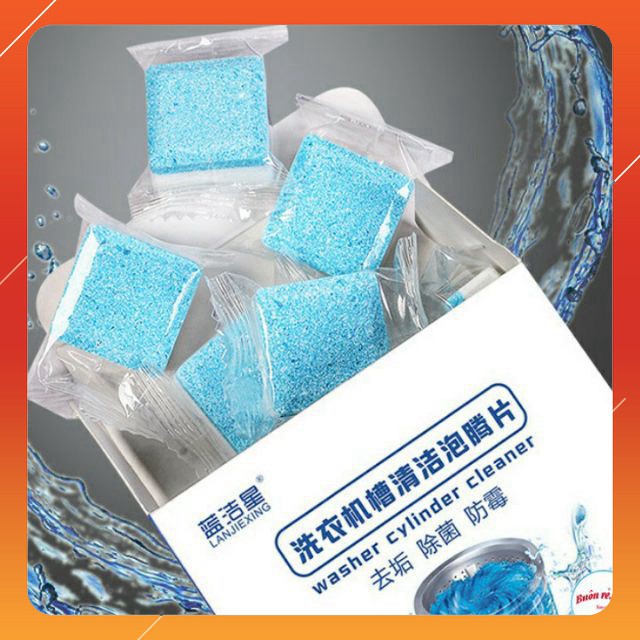 Hộp 12 Viên Vệ Sinh Lồng Máy Giặt