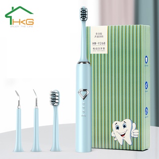 Bàn chải đánh răng điện 2 trong 1 IPX7 máy lấy cao răng tại nhà chải đánh răng vệ sinh răng miệng