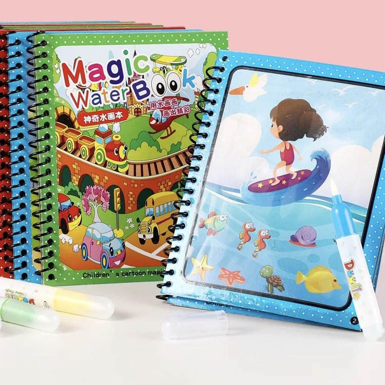 Đồ chơi màu nước ma thuật thần kì Magic Water nhiều chủ đề cho bé Master Kids