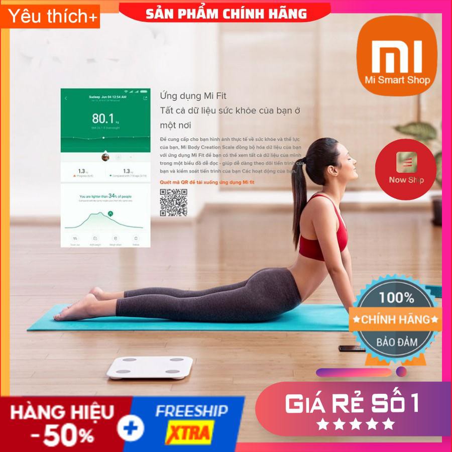 Cân Điện Tử Thông Minh Xiaomi Mi Body Composition Scale 2  - SP Chính Hãng