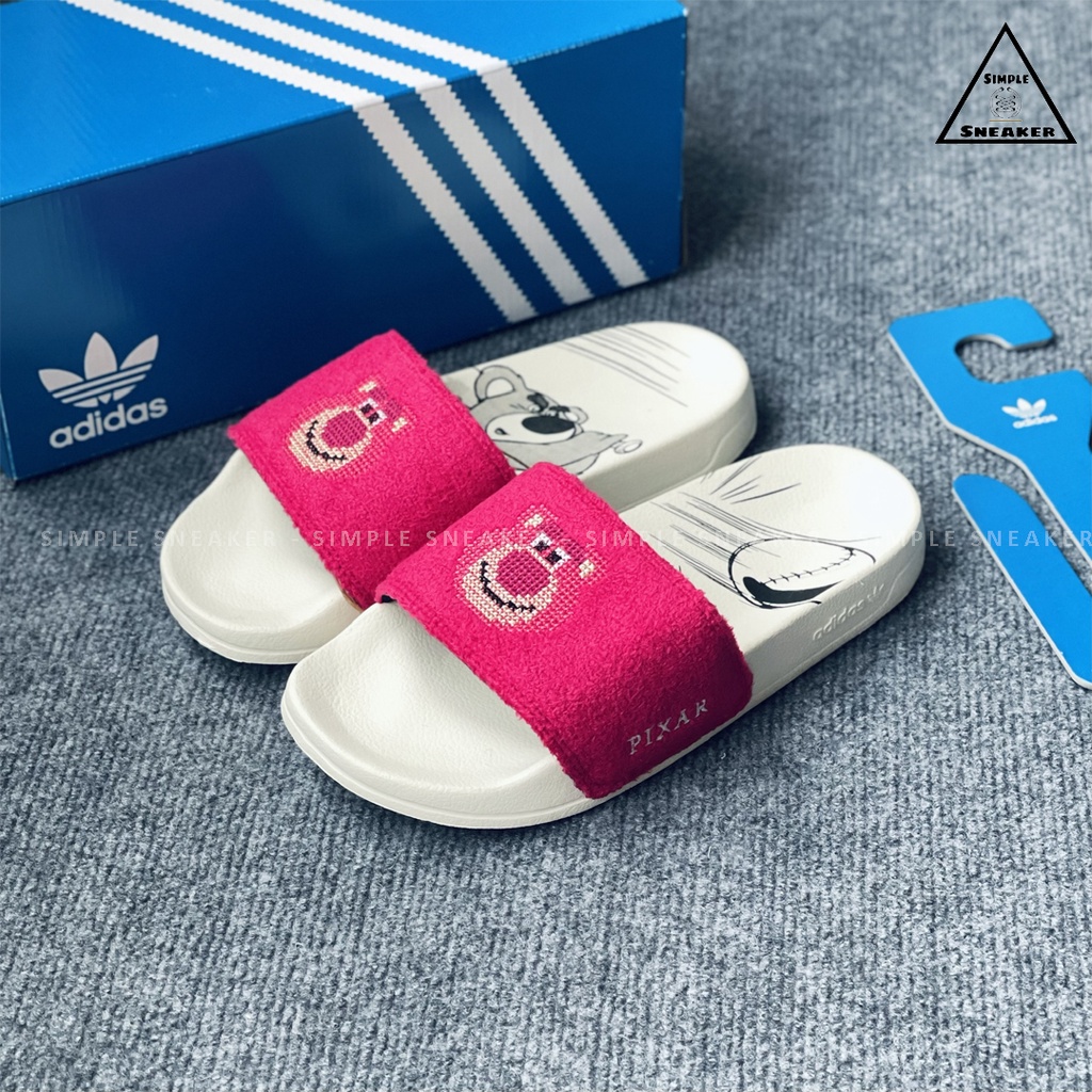Dép Adidas Adilette Lite HÀNG CHÍNH HÃNGAdidas Adilette Lite x Pixar Màu Hồng - Dép Quai Ngang Unisex - Simple Sneaker