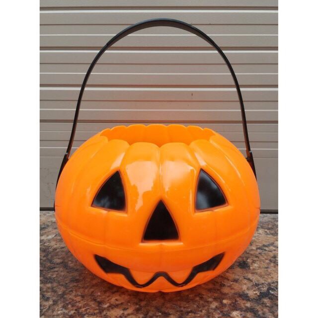 Giỏ bí ngô halloween có quai xách/ giỏ bí Ngô