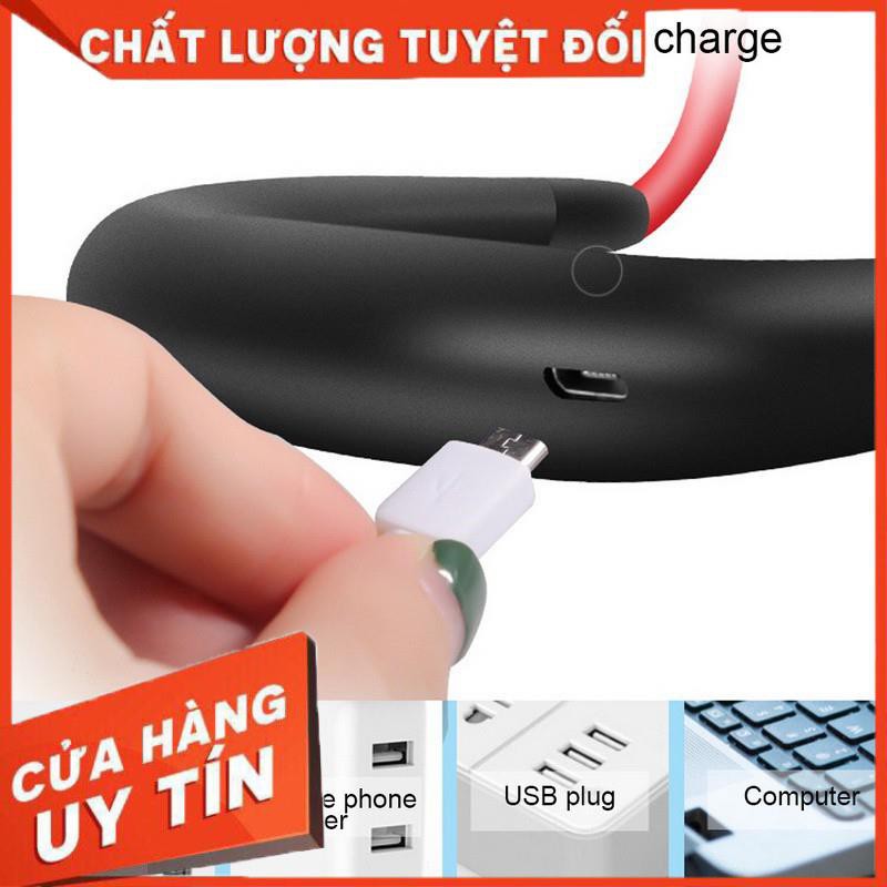 Quạt mini sạc qua USB hiệu KUMI treo cổ dùng khi chơi thể thao