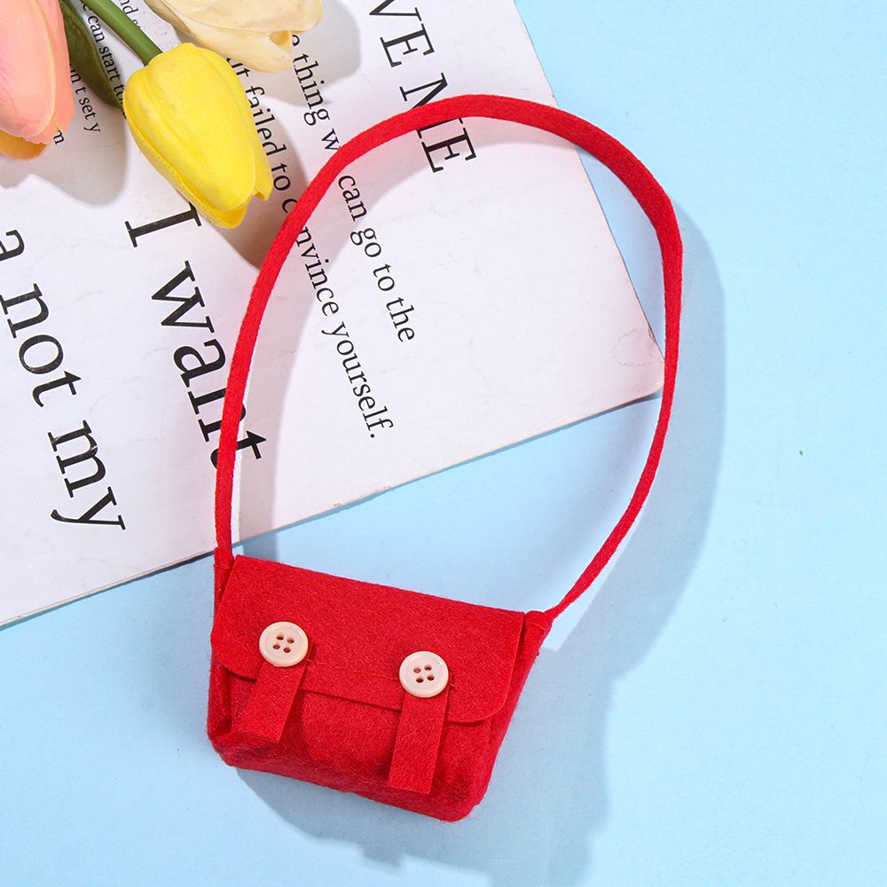 Túi đeo vai nhiều màu tùy chọn dùng trang trí nhà / làm quà tặng cho búp bê nhồi bông 30cm