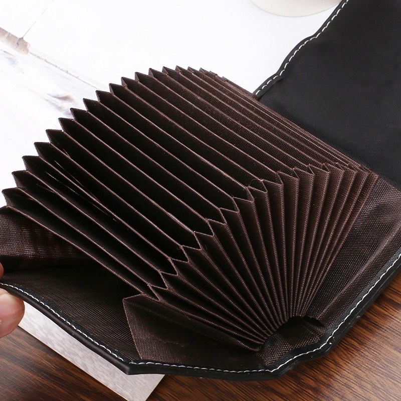 Ví ngắn nữ mini cầm tay da cao cấp nhiều ngăn đựng thẻ khoá bấm sang trọng