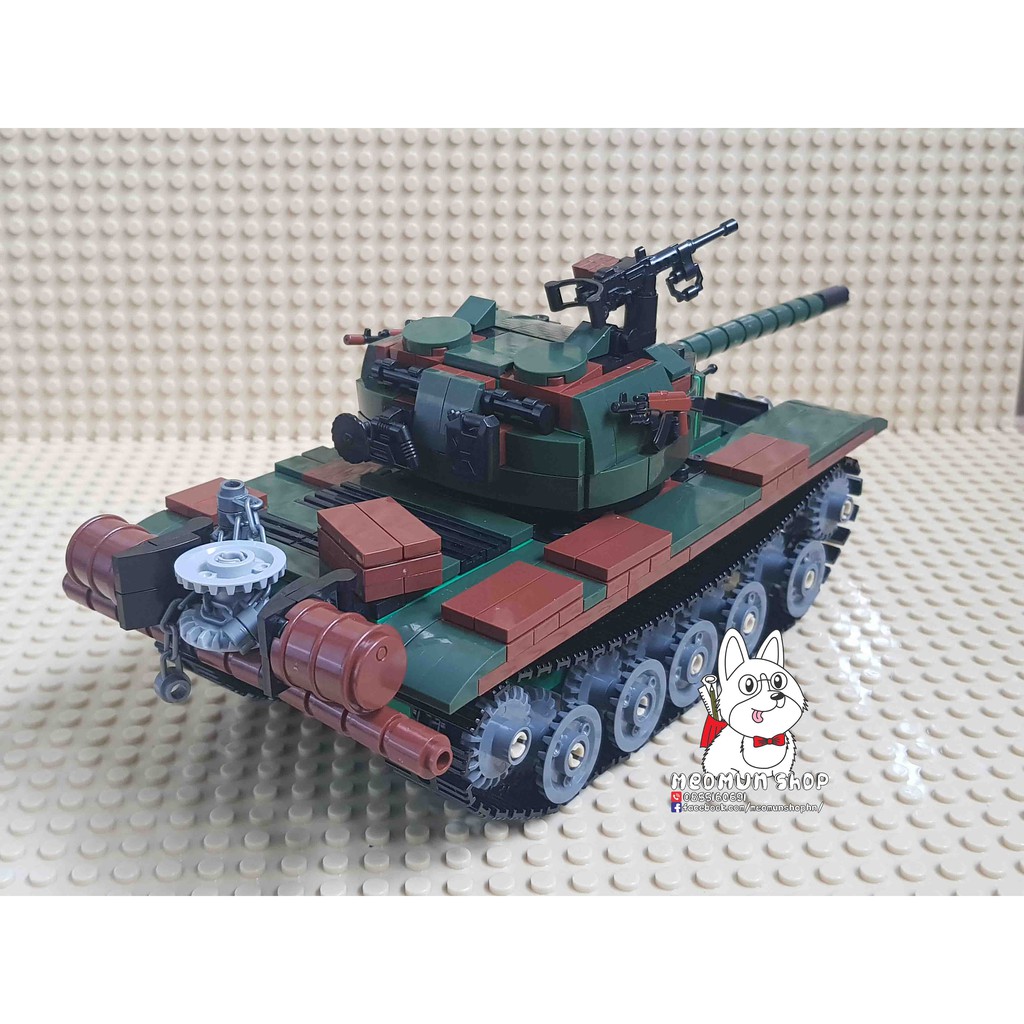 Lego - xe tank T54 Liên xô - hàng thủ công bằng tay do Việt Nam sản xuất