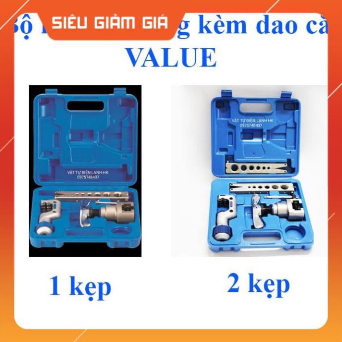 BỘ LÃ LOE ỐNG ĐỒNG LỆCH TÂM VALUE kèm DAO CẮT  VFT-808-IS 1 KẸP  - VFT-808-MIS 2 kẹp