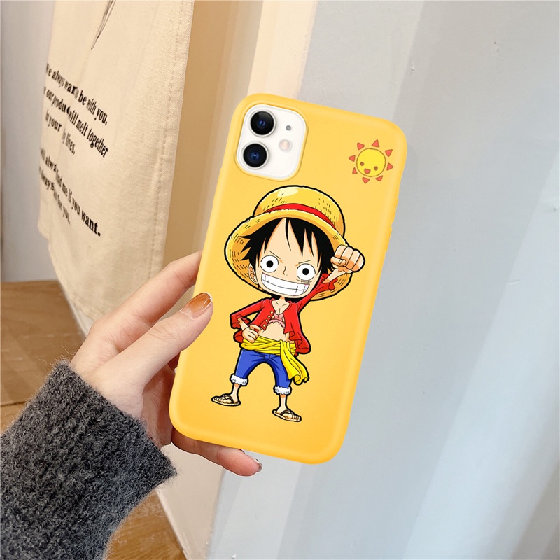 Ốp điện thoại bằng silicon in họa tiết hoạt hình One Piece cho  IPhone 13 13Pro 13Promax 12 12Pro 12Promax  11 11ProMax 7 8 SE 2020 7Plus 8Plus X XS XR XSmax