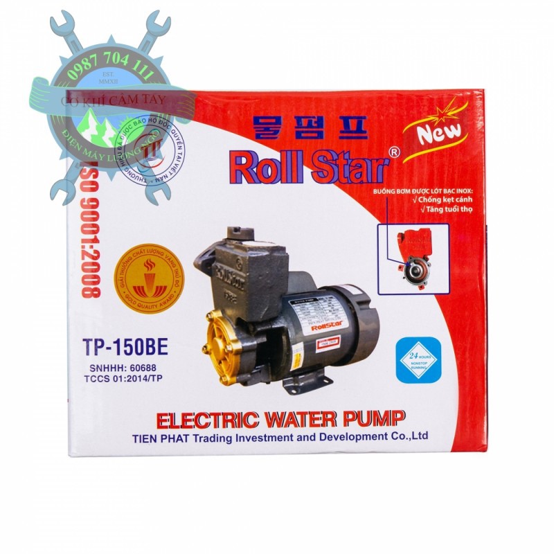 Máy bơm nước chân không RollStar TP-150BE.