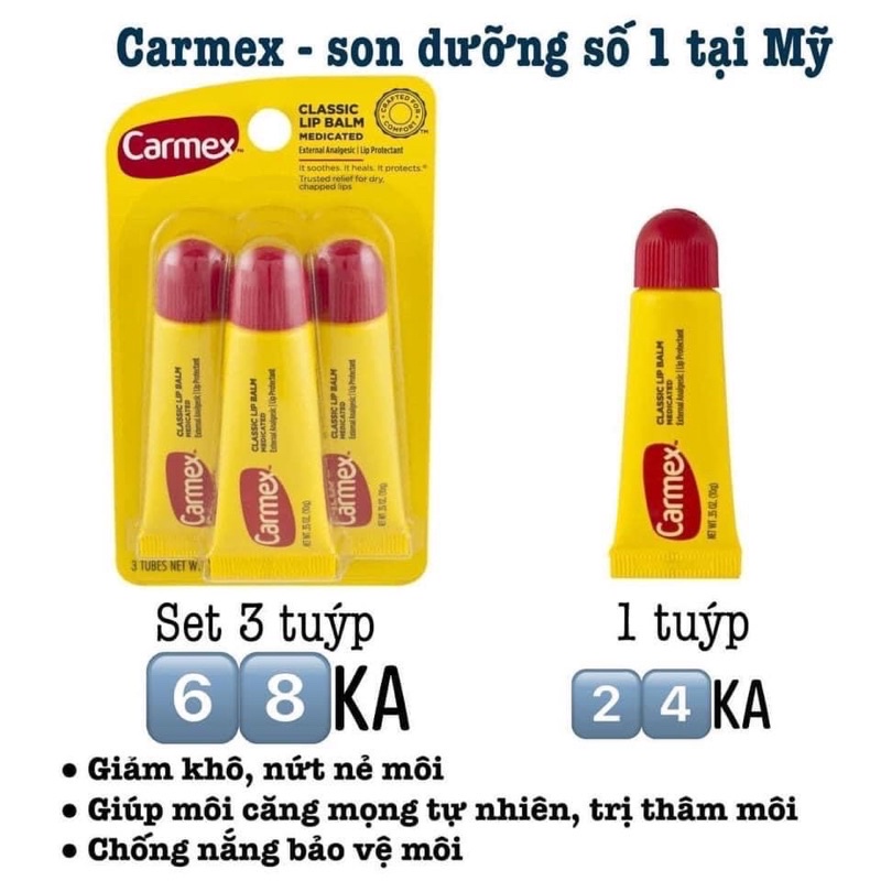 Set son dưỡng Carmex