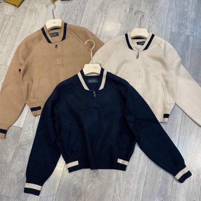 Áo khoác dạ ép bomber  siêu ấm