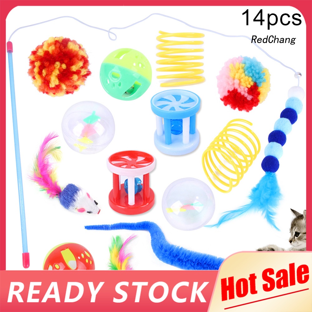 Set 14 Đồ Chơi Tương Tác Thú Vị Cho Mèo Cưng